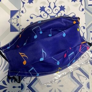 New music note face mask